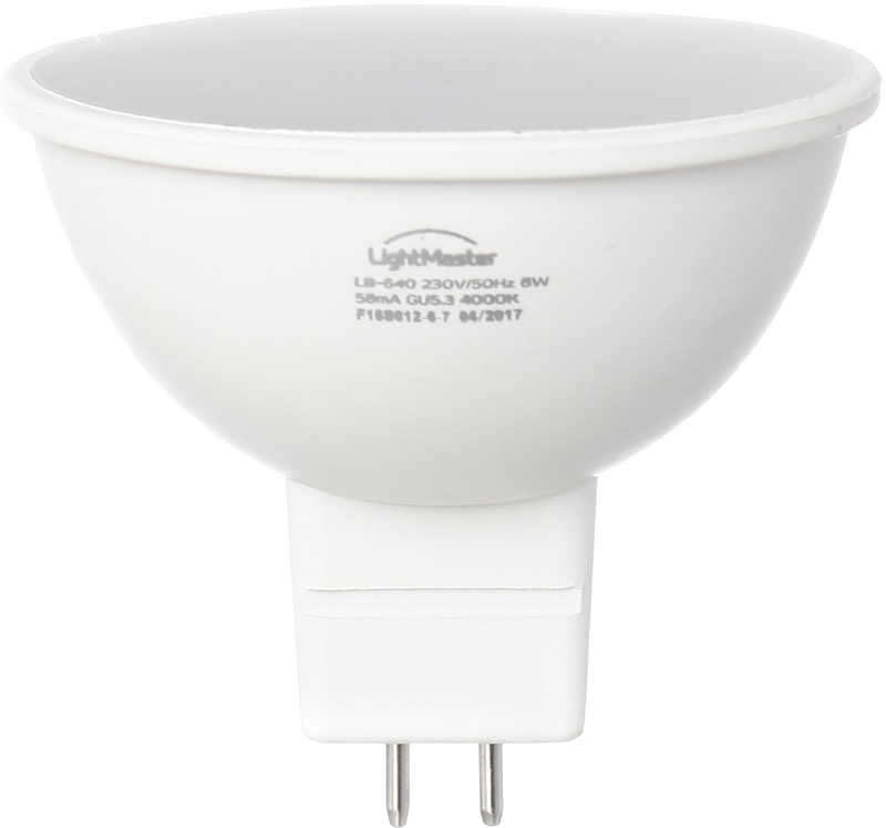 Лампа світлодіодна LightMaster (2000302037962) 8Вт, GU5.3, 4000K